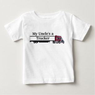 Camiseta Para Bebê trucker-1, um camionista do meu tio