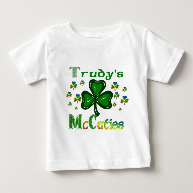 Camiseta Para Bebê Trudys McCuties (Frente)