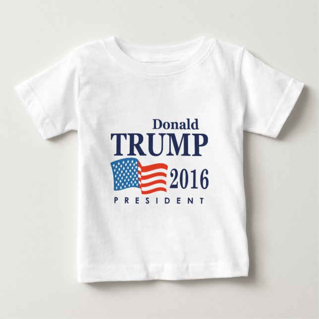Camiseta Para Bebê Trump 2016 (Frente)