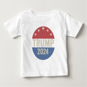 Camiseta Para Bebê Trump 2024 Volta A Votar Engraçada Armadilha Eleit