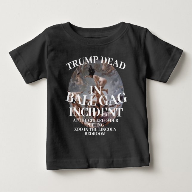 CAMISETA PARA BEBÊ TRUMP DEAD BALL GAG INCIDENT LINCOLN 2048 (Frente)