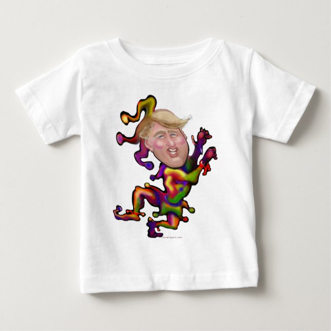 Camiseta Para Bebê Trump Jester (Frente)