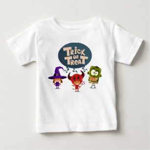 Camiseta Para Bebê Truque ou tratamento