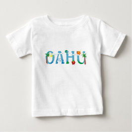 Camiseta Para Bebê Tshirt artístico do bebê da arte da palavra de