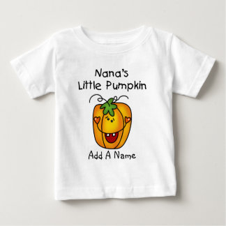 Camiseta Para Bebê Tshirt da abóbora de Nana personalizada pouco