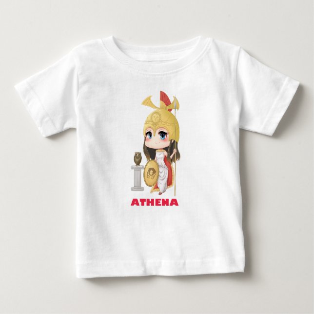Camiseta Para Bebê TShirt do bebê de Athena (Frente)