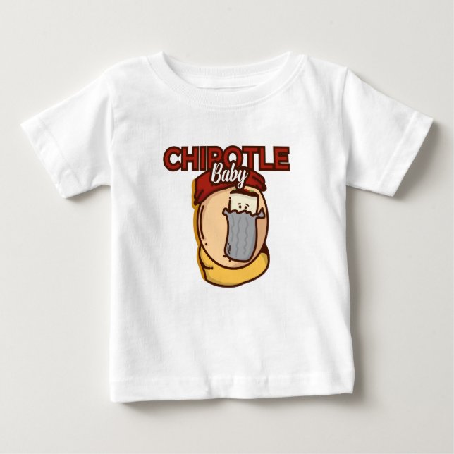 Camiseta Para Bebê Tshirt do bebê de Chipotle (Frente)