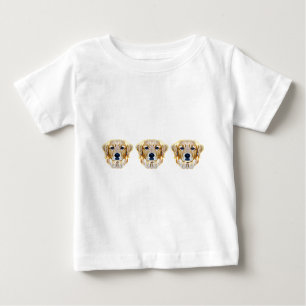Camiseta Para Bebê Tshirt do golden retriever