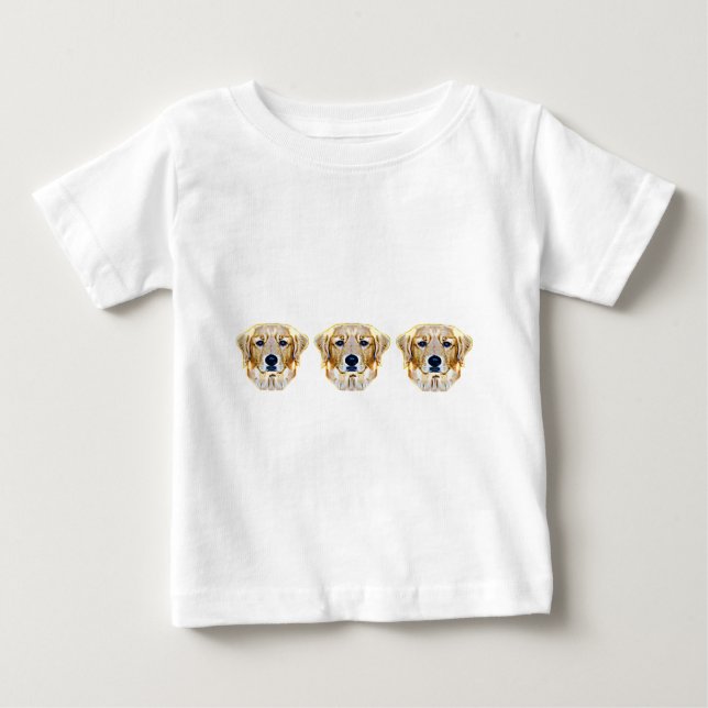 Camiseta Para Bebê Tshirt do golden retriever (Frente)