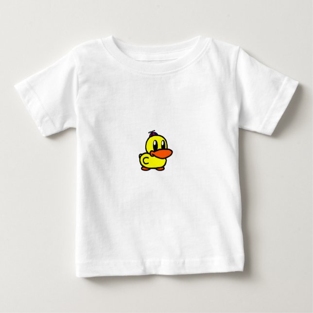 Camiseta Para Bebê tshirt do pato do bebê para bebês (Frente)