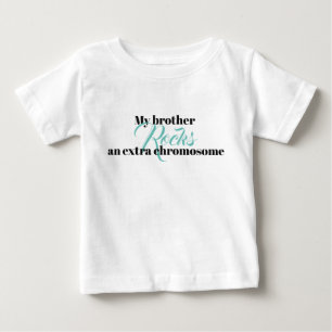 Camiseta Para Bebê Tshirt do plissado da criança "minhas rochas do