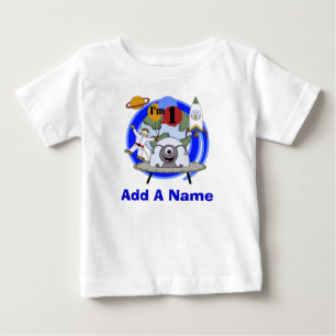 Camiseta Para Bebê Tshirt personalizado do primeiro aniversario do
