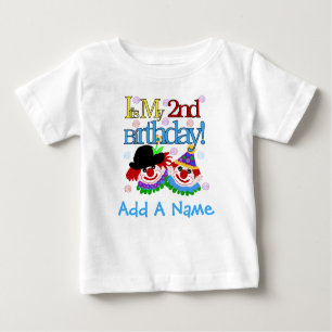 Camiseta Para Bebê Tshirt personalizado do segundo aniversário dos