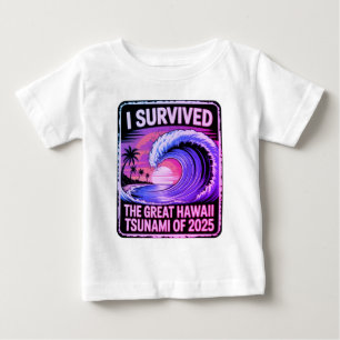 Camiseta Para Bebê Tsunami testado - Campeão de Vacinação do Havaí