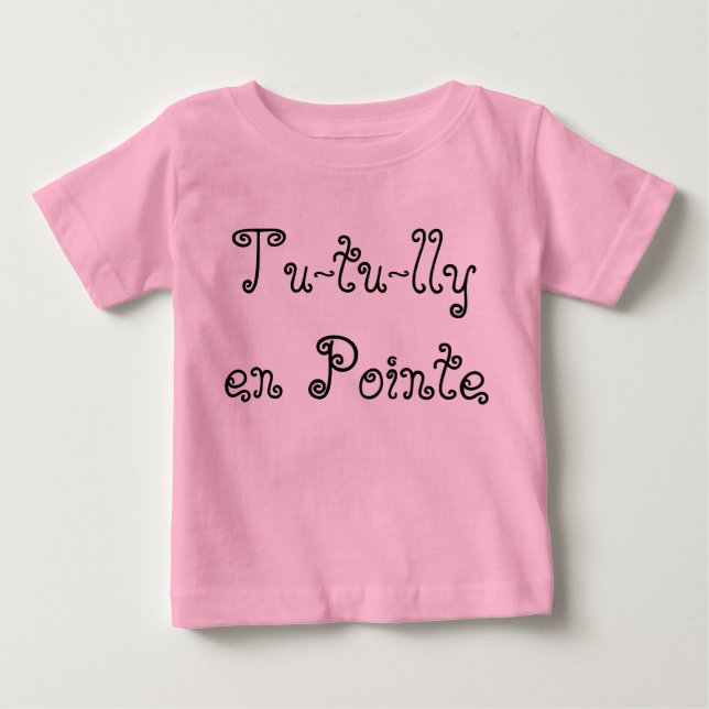 Camiseta Para Bebê Tu-tu-lly en Pointe (Frente)