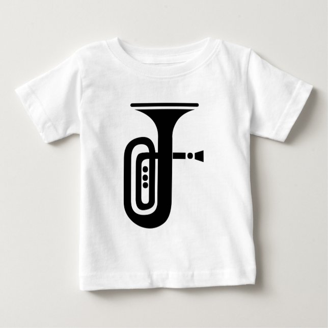 Camiseta Para Bebê Tuba (Frente)