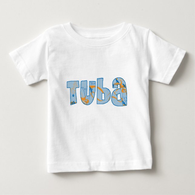 Camiseta Para Bebê Tuba (Frente)