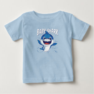 Camiseta Para Bebê Tubarão