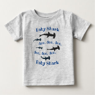 Camiseta Para Bebê Tubarão-bebê