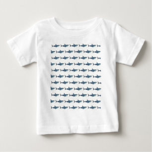 Camiseta Para Bebê Tubarão Branco do excelente