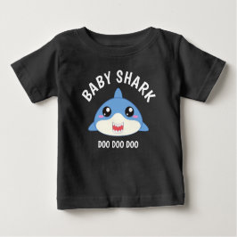 Camiseta Para Bebê Tubarãozinho Fofo 