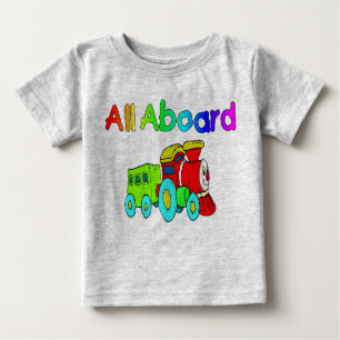 Camiseta Para Bebê Tudo a bordo