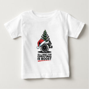 Camiseta Para Bebê Tudo que Eu Quero Aumentar Natal Aumentar Turbo Pa