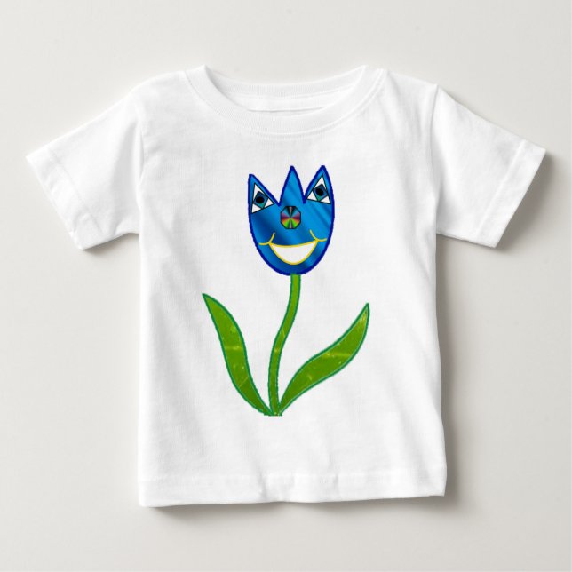 Camiseta Para Bebê Tulip (Frente)