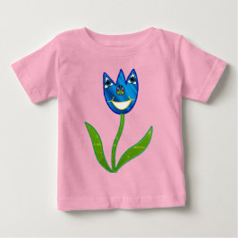 Camiseta Para Bebê Tulipa