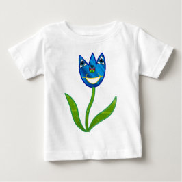 Camiseta Para Bebê Tulipa