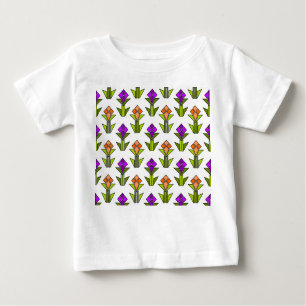 Camiseta Para Bebê Tulipas