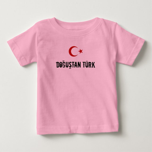 Camiseta Para Bebê Turkiye Bek Tulumu (Frente)