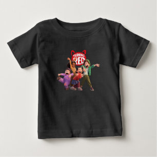 Camiseta Para Bebê Turnando Cuta Vermelha