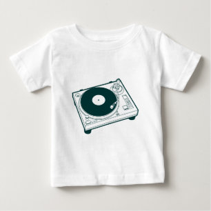 Camiseta Para Bebê Turntable para Escola Antiga