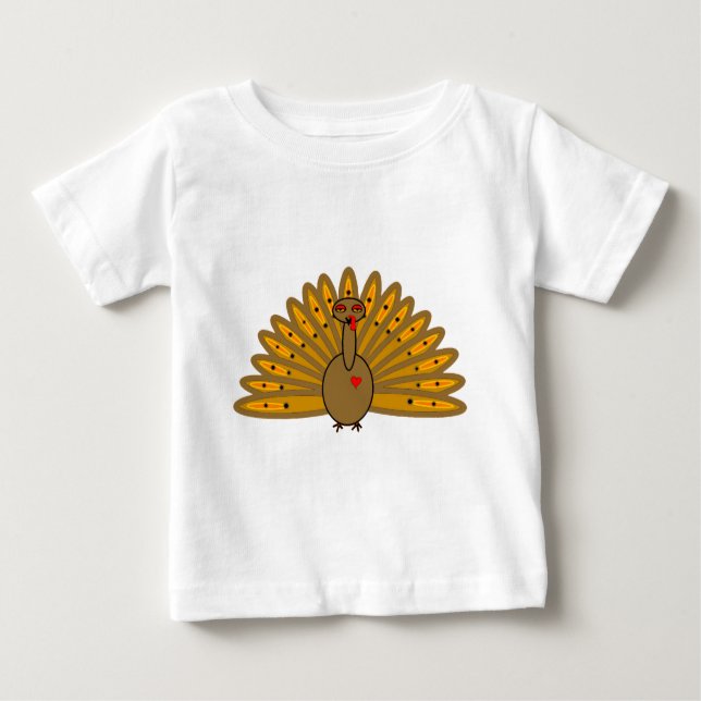Camiseta Para Bebê Turquia (Frente)