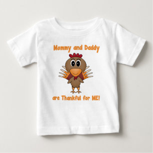 Camiseta Para Bebê Turquia grata caçoa o t-shirt
