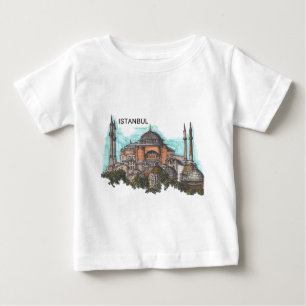 Camiseta Para Bebê Turquia Istambul Hagia Sophia (por St.K)
