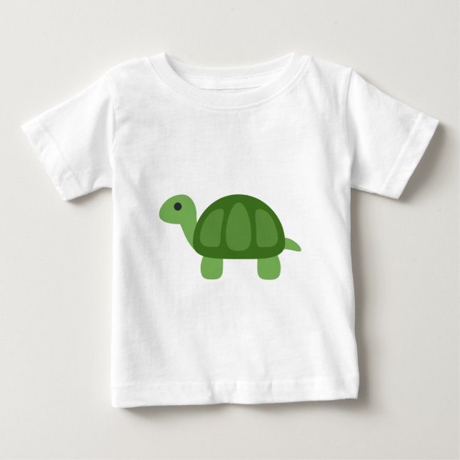 Camiseta Para Bebê Turtle Emoji (Frente)