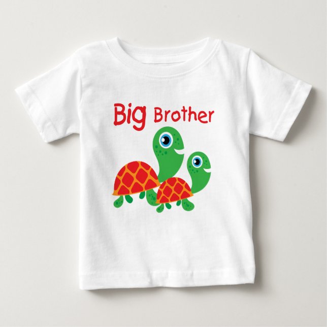 Camiseta Para Bebê Turtles Big Brother (Frente)