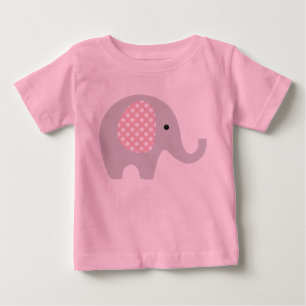 Camiseta Para Bebê Tutu de uma peça só com elefante adorável