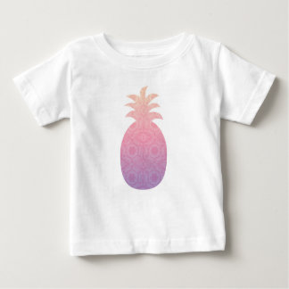 Camiseta Para Bebê Tutu do abacaxi multicolorido