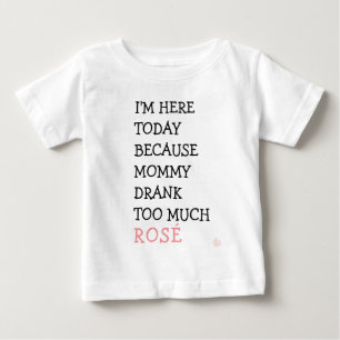Camiseta Para Bebê Tutu engraçado do bebê - as mamães beberam