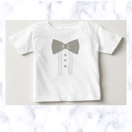 Camiseta Para Bebê Tuxedo editável