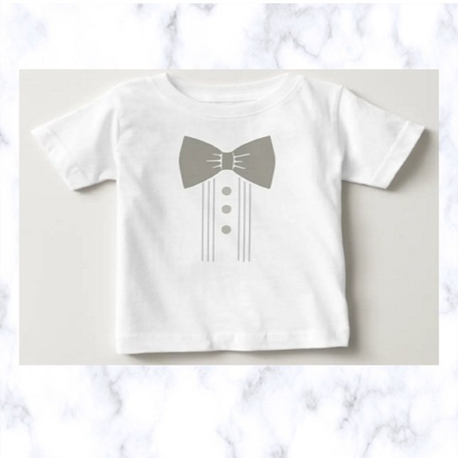 Camiseta Para Bebê Tuxedo editável (Criador carregado)