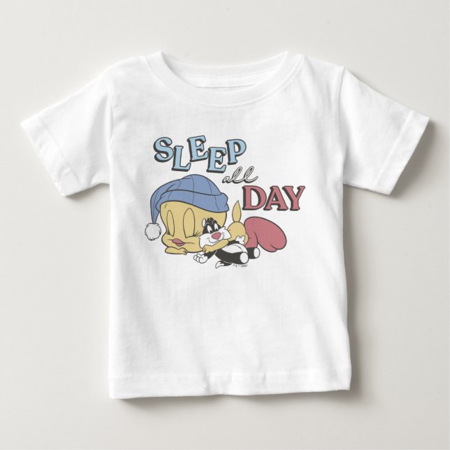 Camiseta Para Bebê TWEETY™ Dormir o Dia Inteiro (Frente)