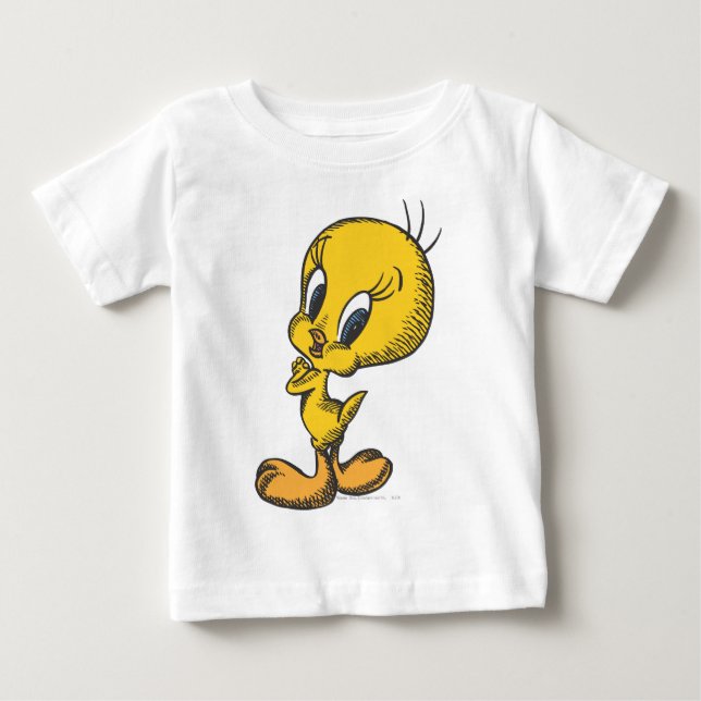 Camiseta Para Bebê Tweety Encantador (Frente)