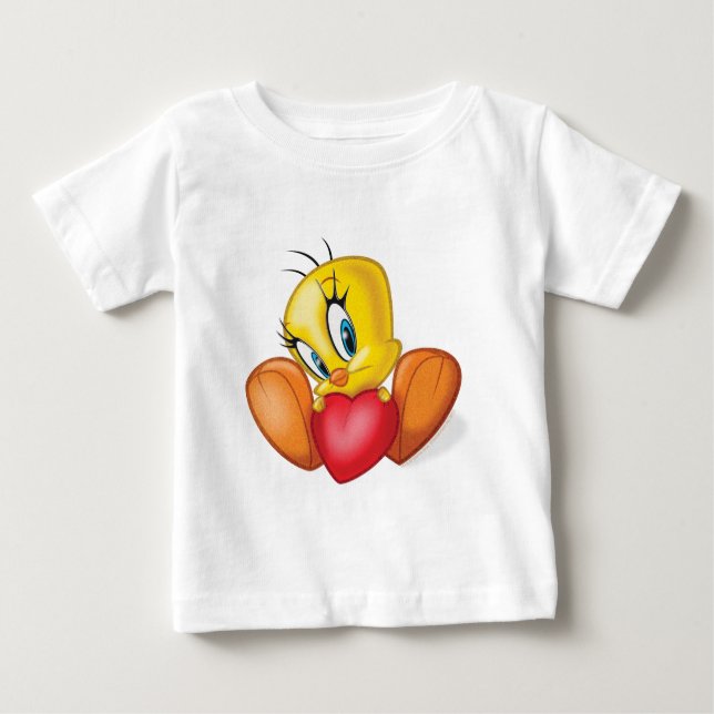 Camiseta Para Bebê TWEETY™ segurando coração (Frente)