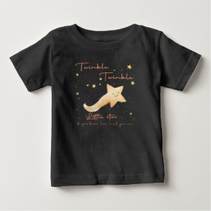 Camiseta Para Bebê Twinkle Twinkle Little Star Boho Personalize