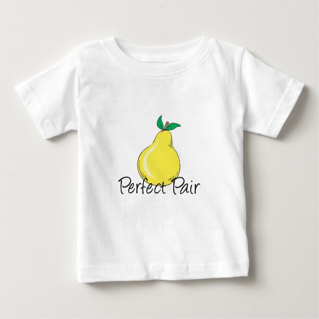 Camiseta Para Bebê TWINS Par Perfeitos (Frente)