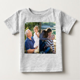 Camiseta Para Bebê Two Photo Create Your Own Photo 